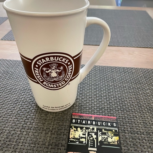 Starbucks heritage pike place tall mug cup plus custom magnet